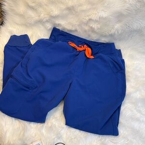 Figs “winning blue” jogger scrubs